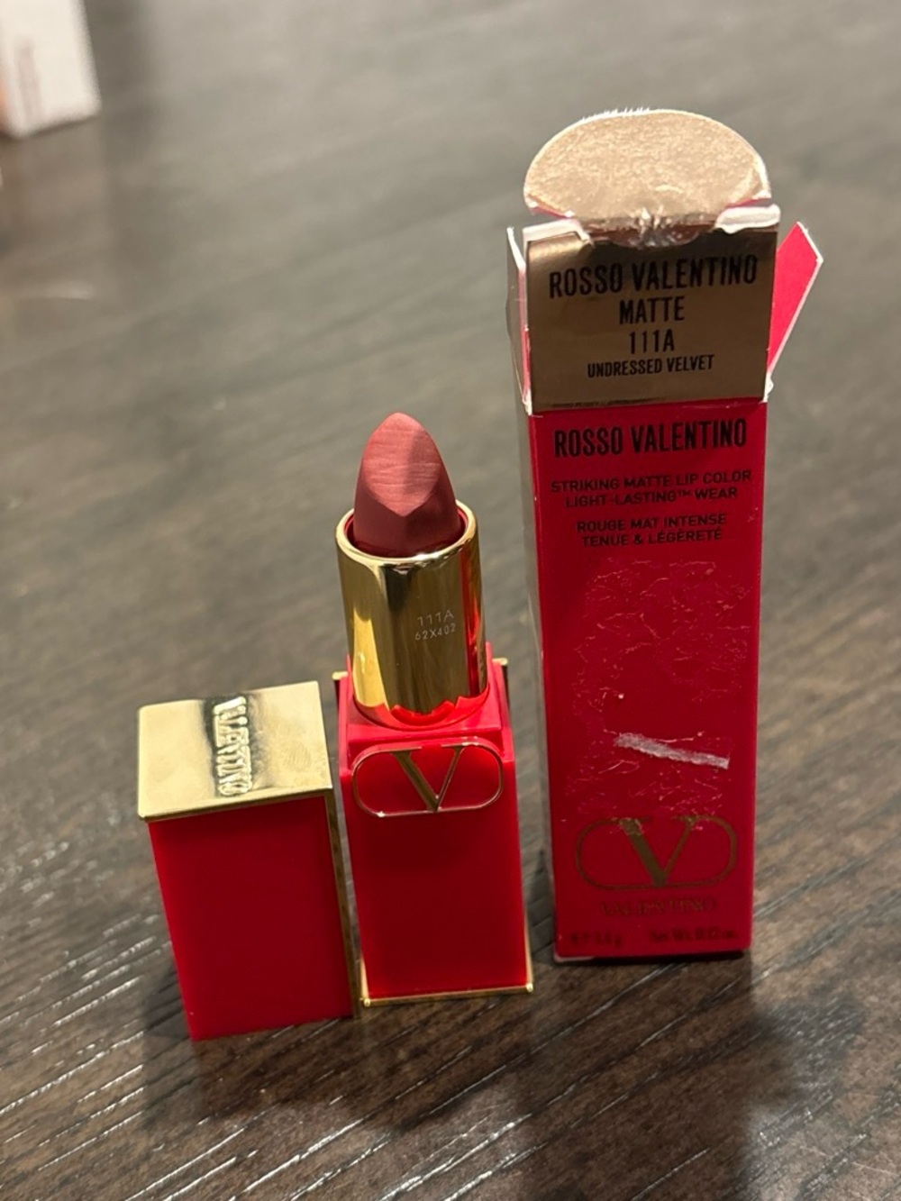 Valentino Rosso Velvet Matte Lipstick - Undressed Velvet Pink